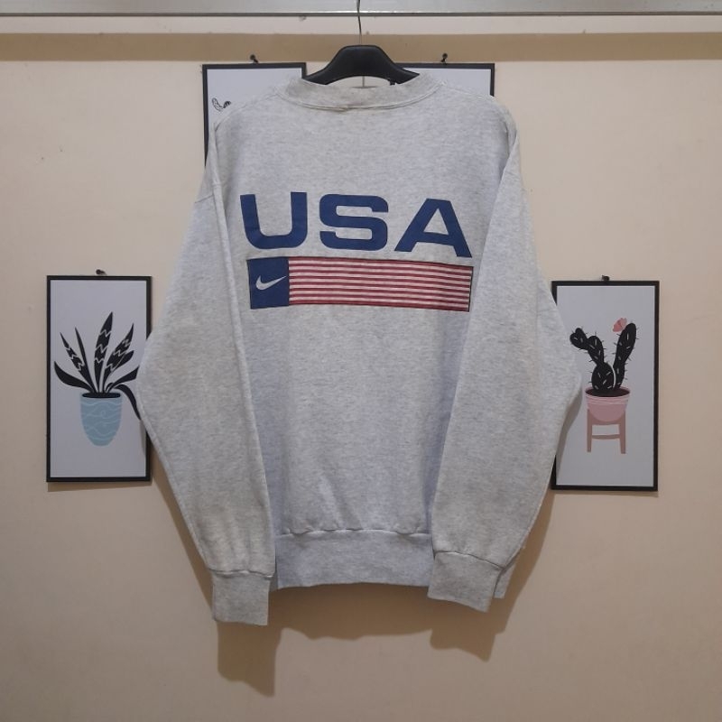 Crewneck Nike Flag USA Vintage 90s