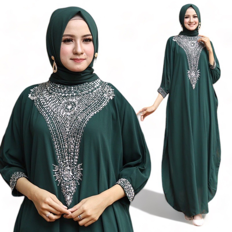KAFTAN CITTA/ BAHAN CERUTY BABYDOLL/ KAFTAN MEWAH KUALITAS PREMIUM
