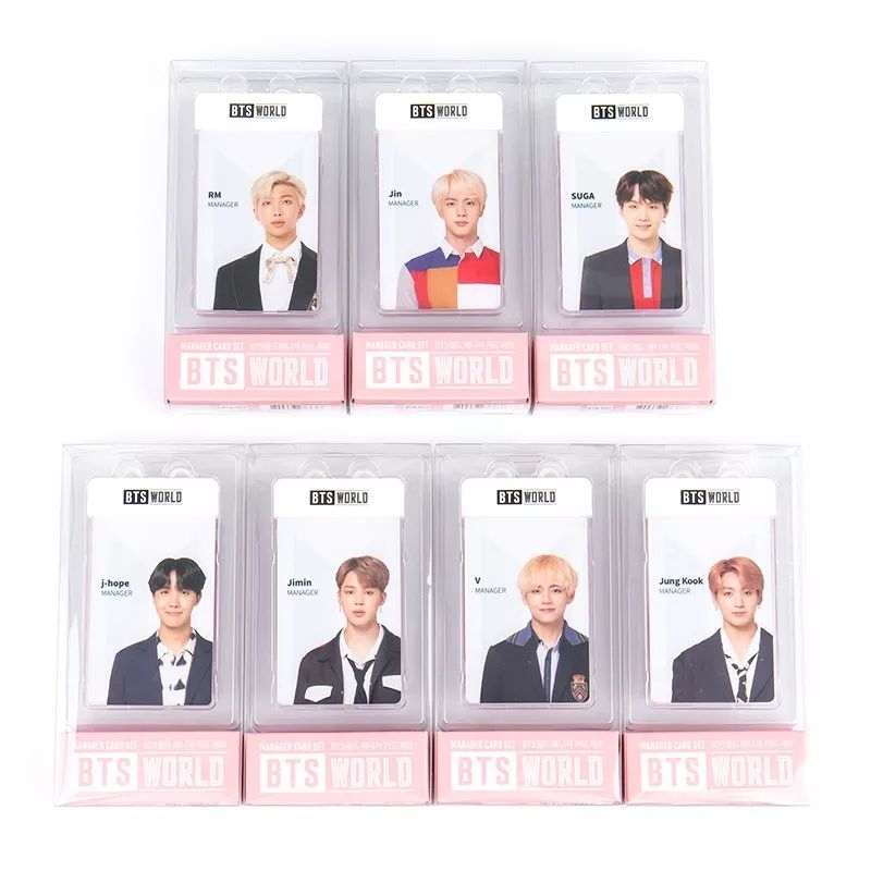OFFICIAL MANAGER CARD SET BTS WORLD