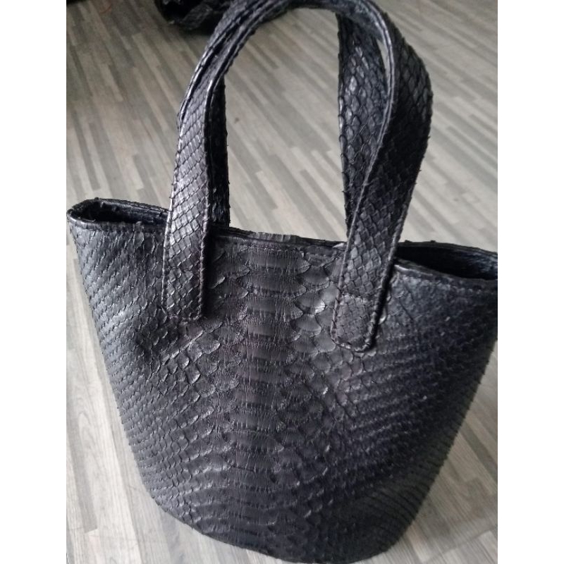 Tas Sling Kulit Ular Ori