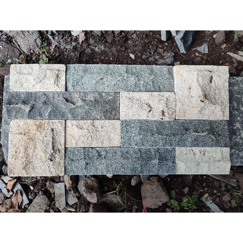 Batu alam andesit dinding mozaik RTA