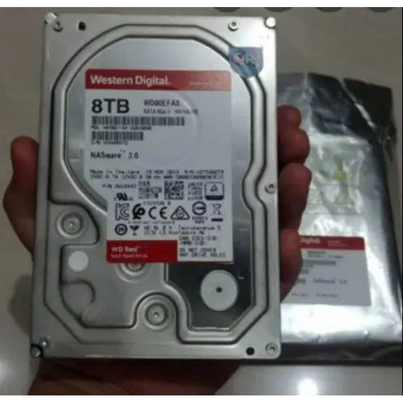Hardisk WD Red 8 Tb | 6 Tb 2nd Bekas pemakaian normal test 100 persen