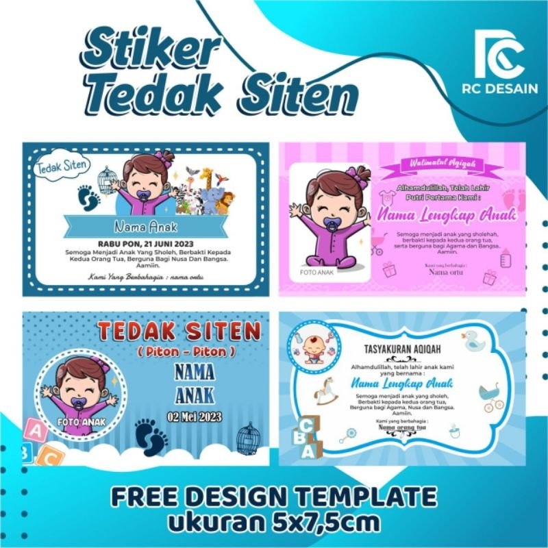 

STIKER TEDAK SITEN / AQIQAH