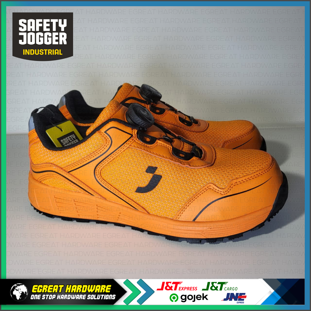 SAFETY SHOES; LOW CUT, COMPOSITE, ESD; LOBI S1P LOW TLS, ORANGE; SAFETY JOGGER