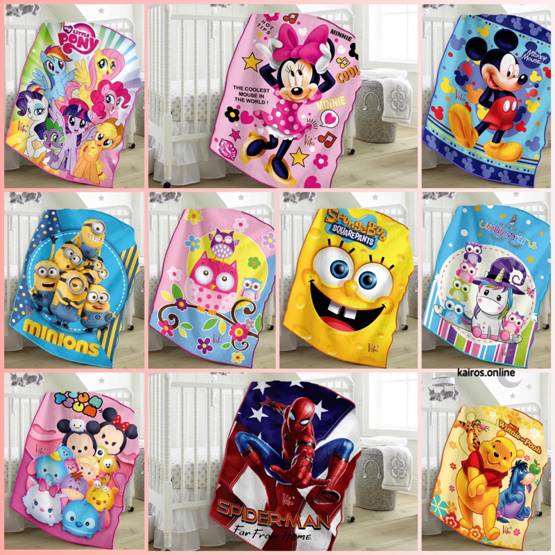 Xaviertaran Vito Kids Selimut Bulu Anak Anak Ukuran 100X140 Motif Karakter Anak