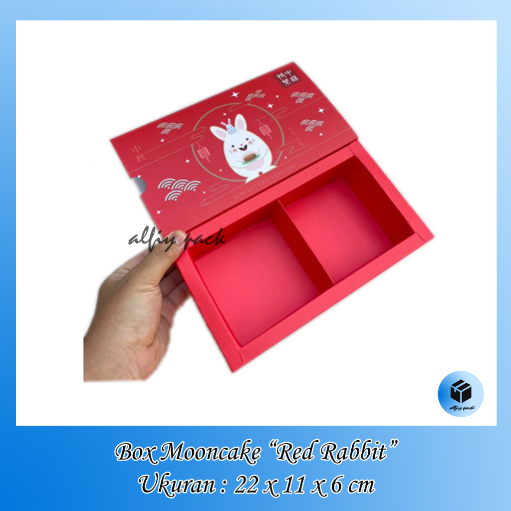 

1pack isi 5pcs BOX MOONCAKE 125GR - 150GR ISI 2 RED DUS MOONCAKE SEKAT 2 UKURAN 11X11X6 CM KOTAK KUE BULAN MOON CAKE MID AUTUMN FESTIVAL