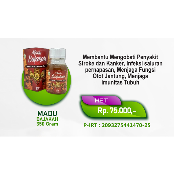 

Madu Bajakah 350 gr membantu meringankan penyakit keras