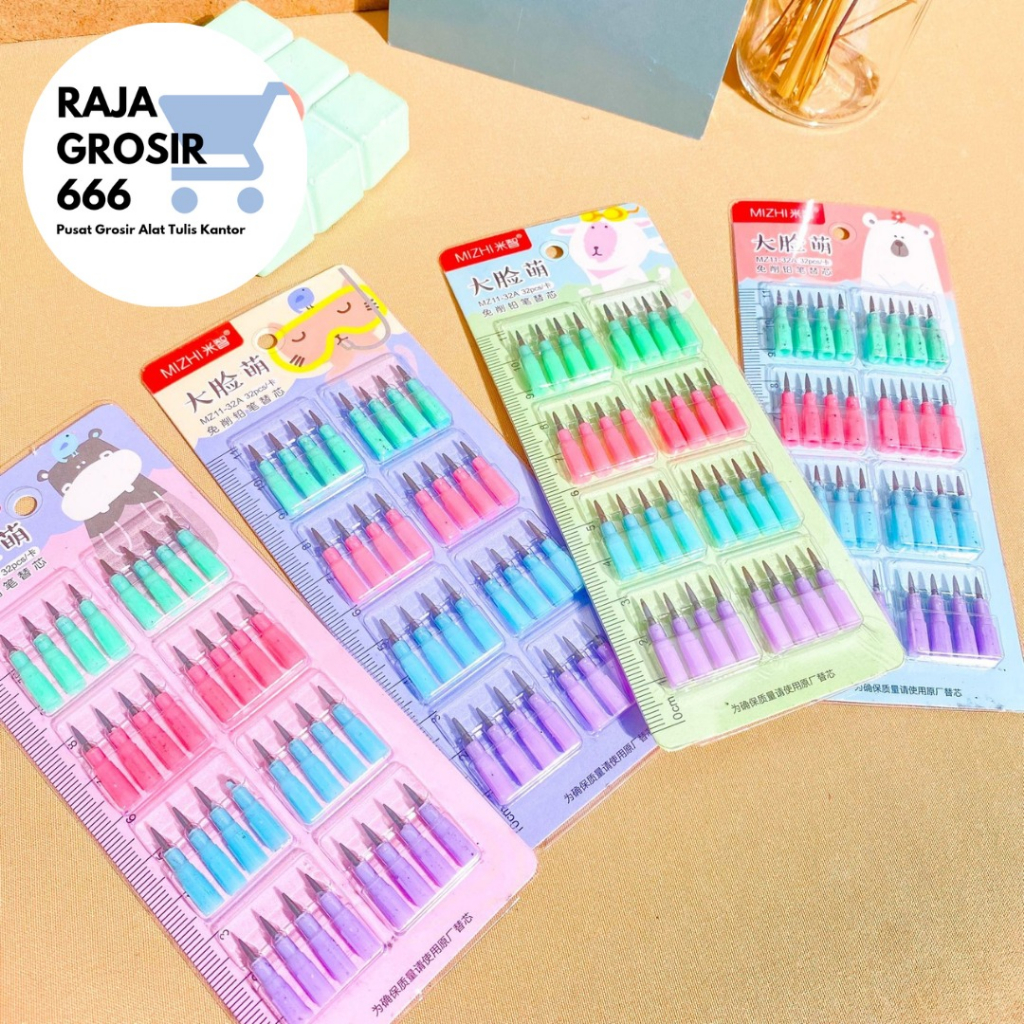 

isi pensil susun isi 32 pcs papan mz-11 pencil peluru refill TERMURAH LUCU IMUT KADO UNIK ALAT-ALAT SEKOLAH AESTHETIC KOREA ORIGINAL COD