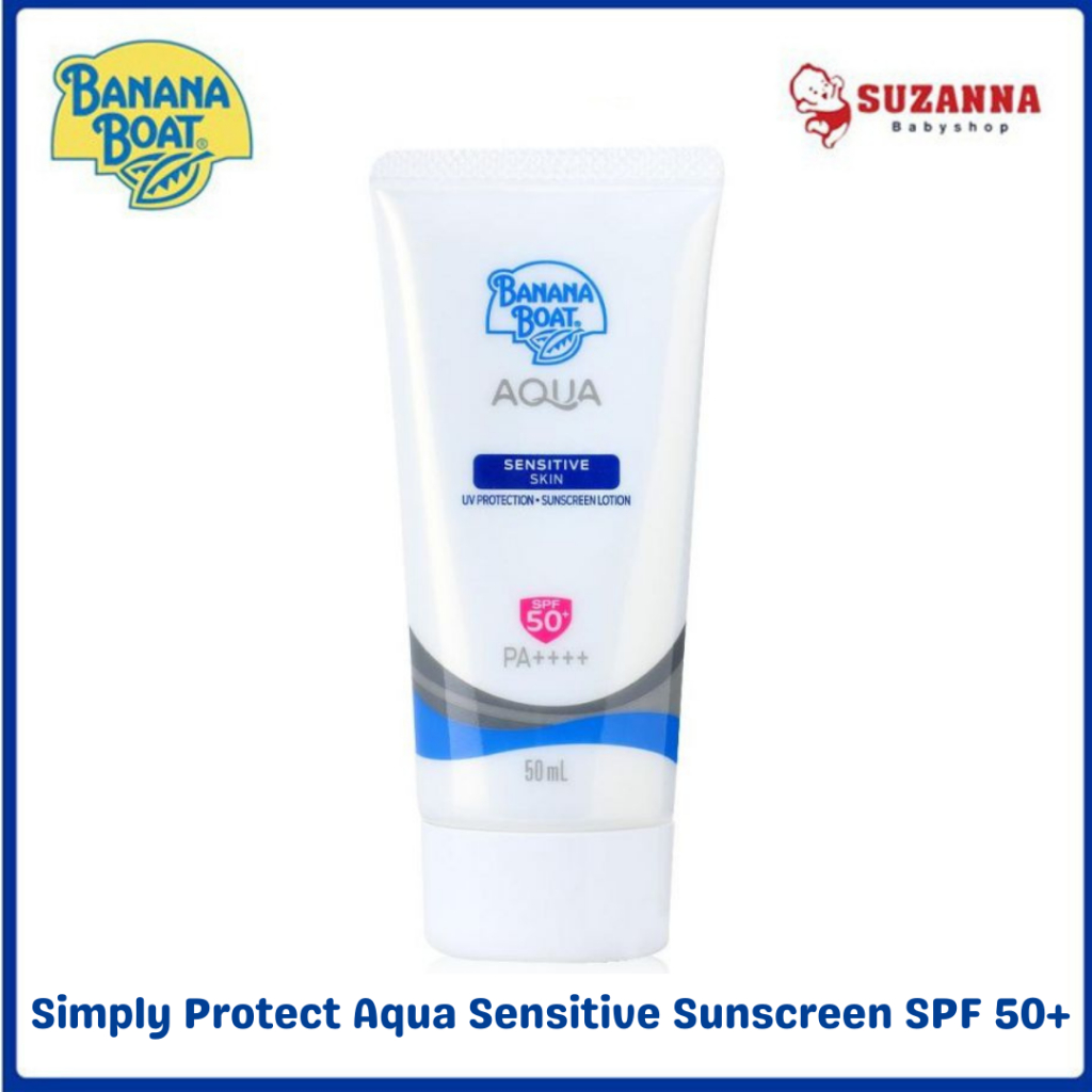 Banana Boat Simply Protect Aqua Sensitive Sunscreen SPF 50+