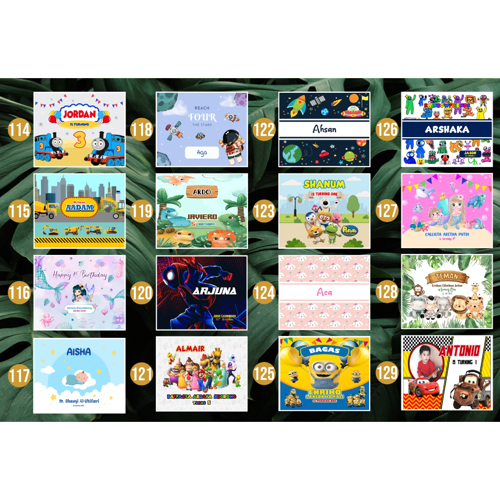 Hisperingin_ Tas Souvenir Ultah Baby Shark Bisa Custom Nama Dan Foto Free Desain, Warna Bisa Milih