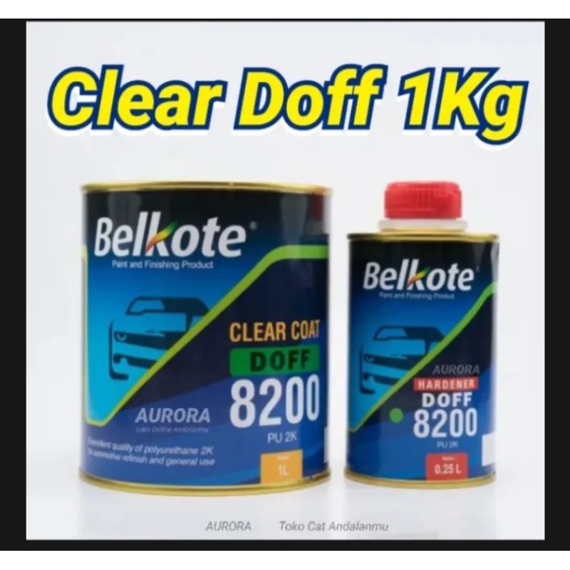 CLEAR BELKOTE 8200 PU DOFF 1KG + HARDENER PERNIS