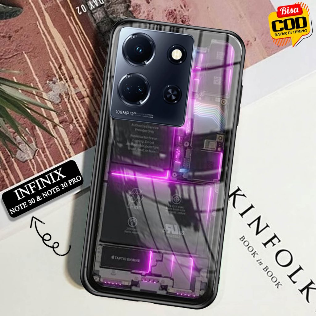 Softcase Glass Kaca INFINIX NOTE 30 & NOTE 30 PRO - Case Hp Pelindung HandphoneINFINIX NOTE 30 & NOT