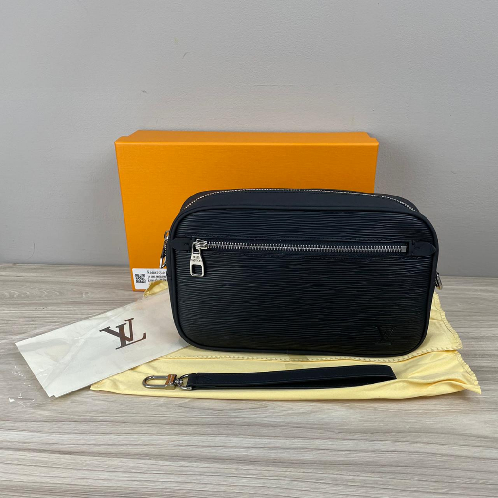 clutch lv pria / handbag monogram coklat unisex / tas tangan wanita 998