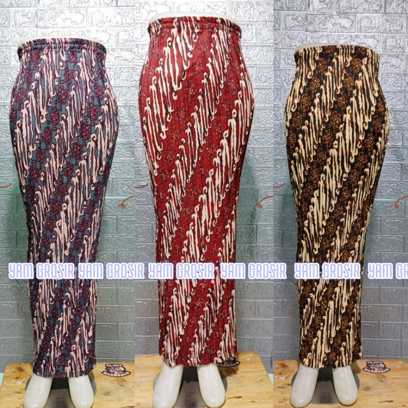 Rok Plisket/Rok Plisket Batik/Rok Plisket Bawahan Kebaya/Rok Plisket Prewedding/Rok Plisket Pesta/Ro