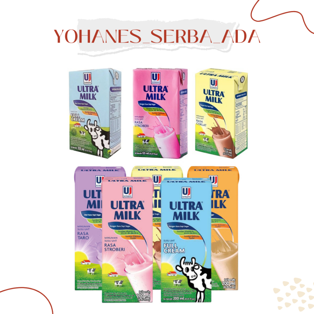 

ULTRAMILK UHT 200ML / 125ML ANEKA RASA