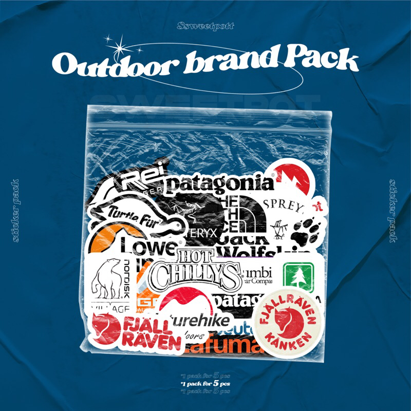 

(BISA COD) STICKER PACK [OUTDOOR BRAND EDITION] / STICKER AESTHETIC / STICKER RANDOM ISI 5 /STICKER METAL / STICKER POP / STICKER INDIE / STICKER BAND