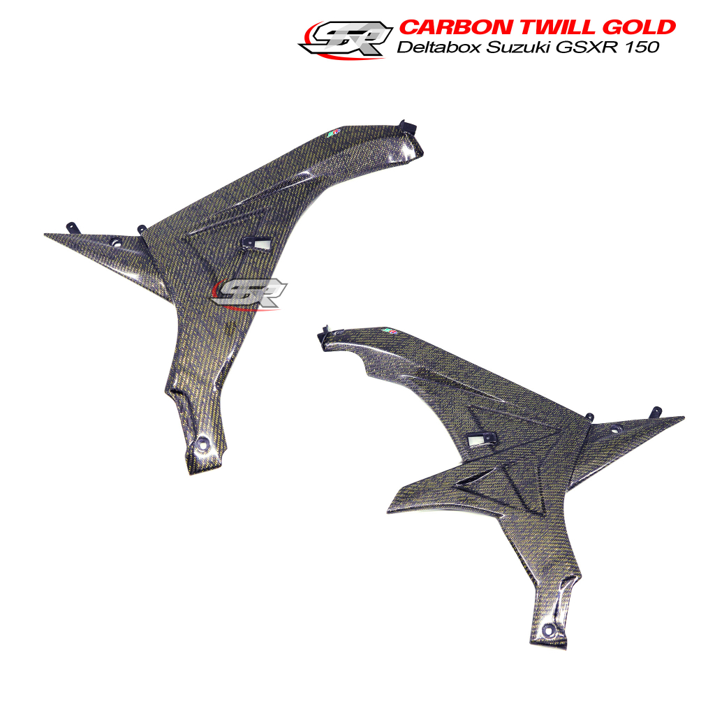 COVER CHASSIS GSX150 GSX 150 DELTABOX CARBON TWILL REFLECTIVE