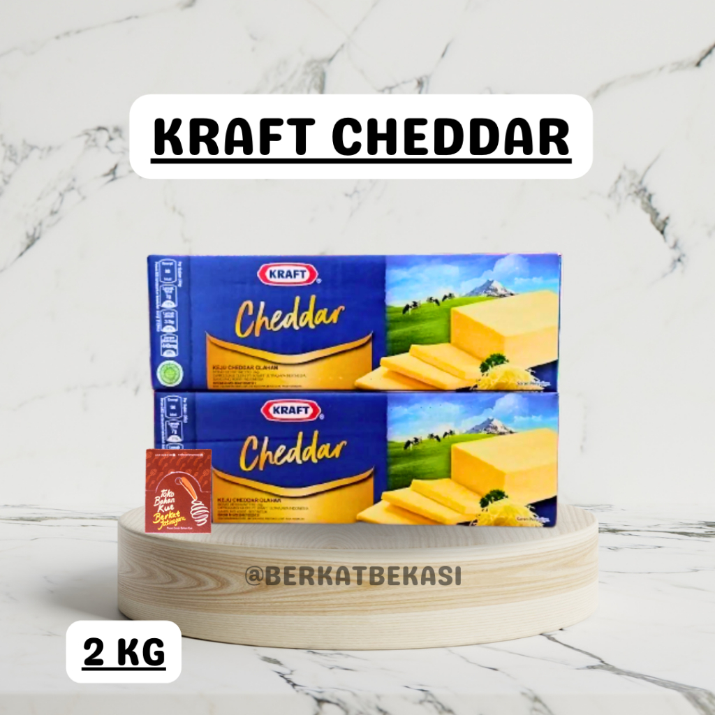 

KRAFT KEJU CHEDDAR KEMASAN 2 KG/ 1/2 CTN 4PCS