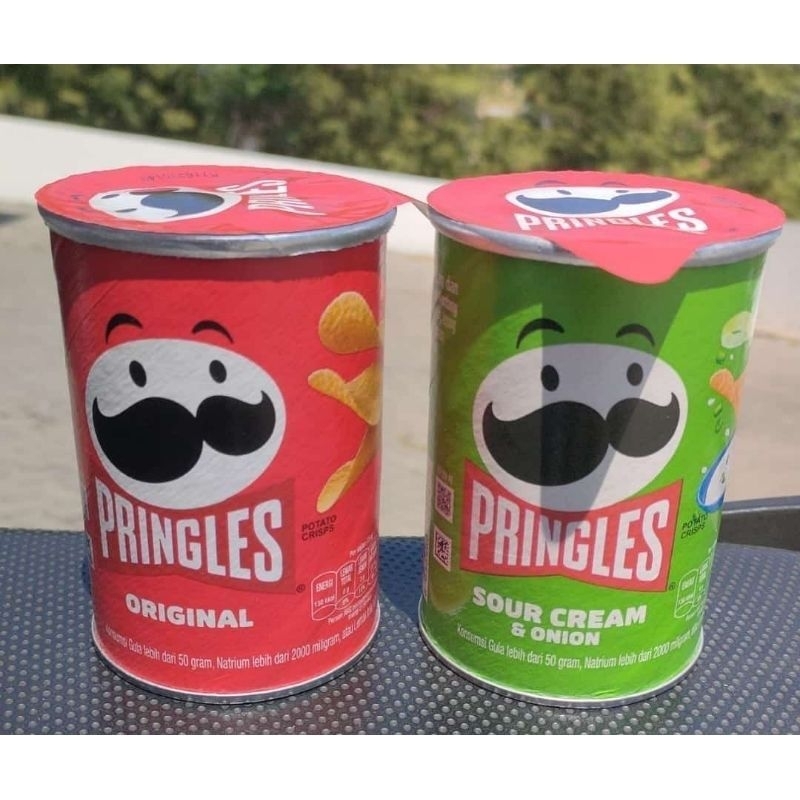 

Pringles Mini keripik kentang original & sour cream