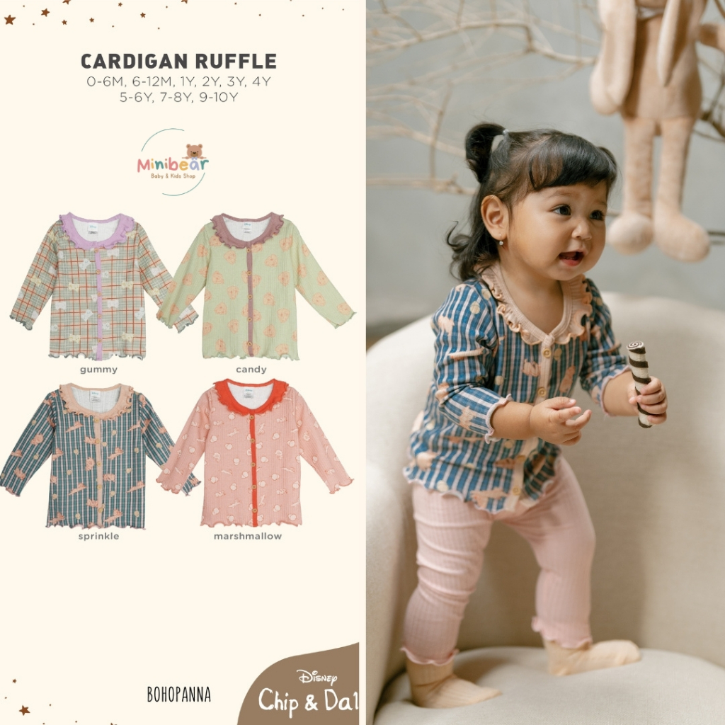 Bohopanna Cardigan Girl & Boy Disney | cardigan anak