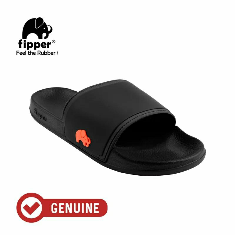 Fipper Slip On Black Orange