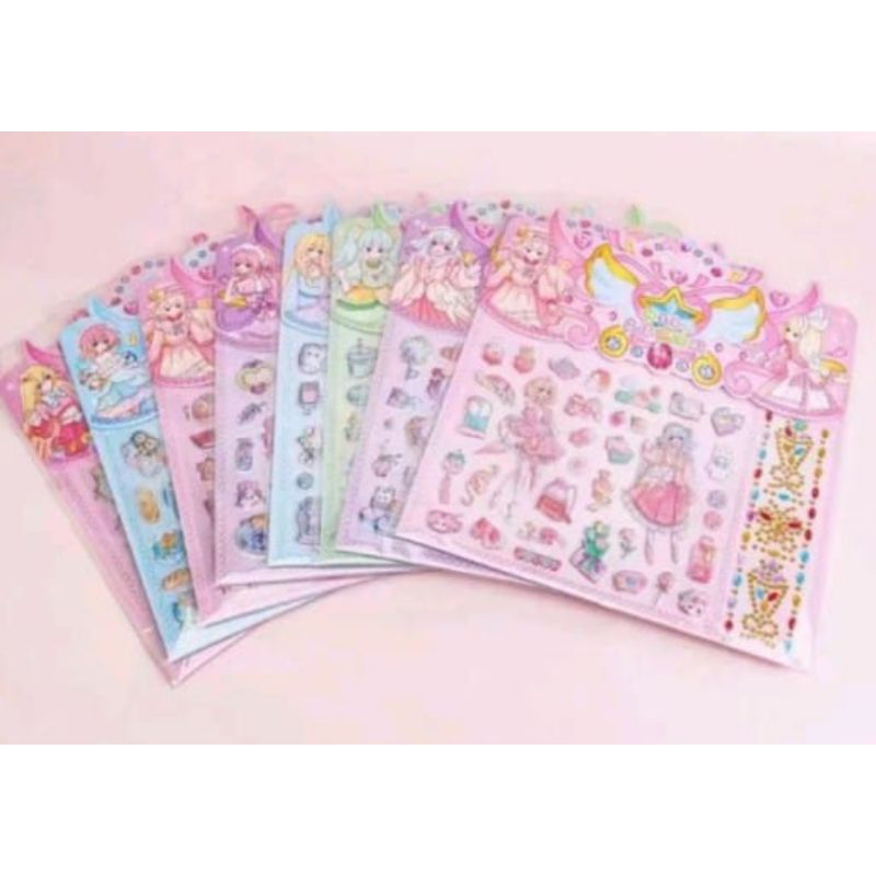 

MS Stiker Anak Perempuan Girly Diamond Suit 3D Bubble Sticker