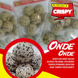 

Onde kumbu crispy kulit ketan hitam frozen isi kacang hijau kupas 1 pack isi 10 onde