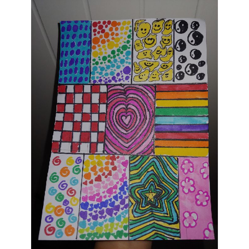 

pattern art work prakarya anak PR