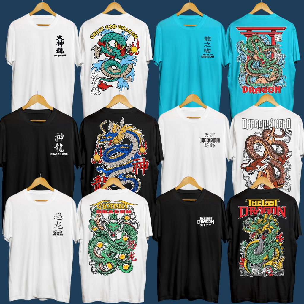 Tshirt Distro kaos Motif dragon/kaos pria dan wanita