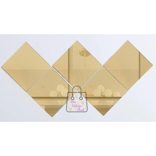 STIKER CERMIN KOTAK KECIL/ STIKER KACA KOTAK KECIL/ MIRROR STICKER KOTAK KECIL