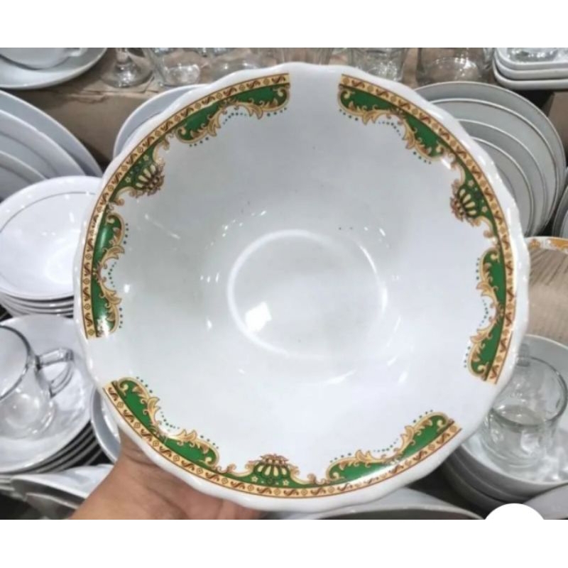 MANGKOK MAKAN MAHKOTA BATIK 1 LUSIN MANGKOK KERAMIK