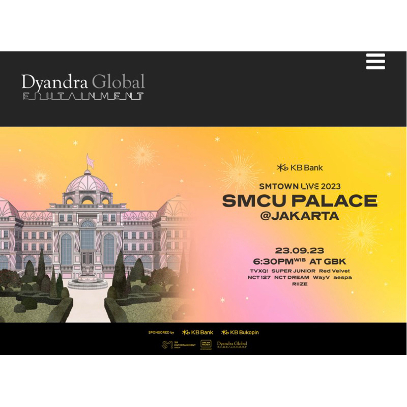 [WTT/Want To Trade] SMTOWN Live 2023 SMCU Palace in Jakarta CAT 1