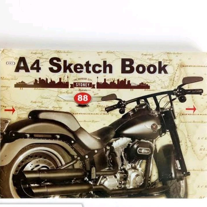 

buku gambar sketsa / sketchbook kiky A4 ( pcs an )