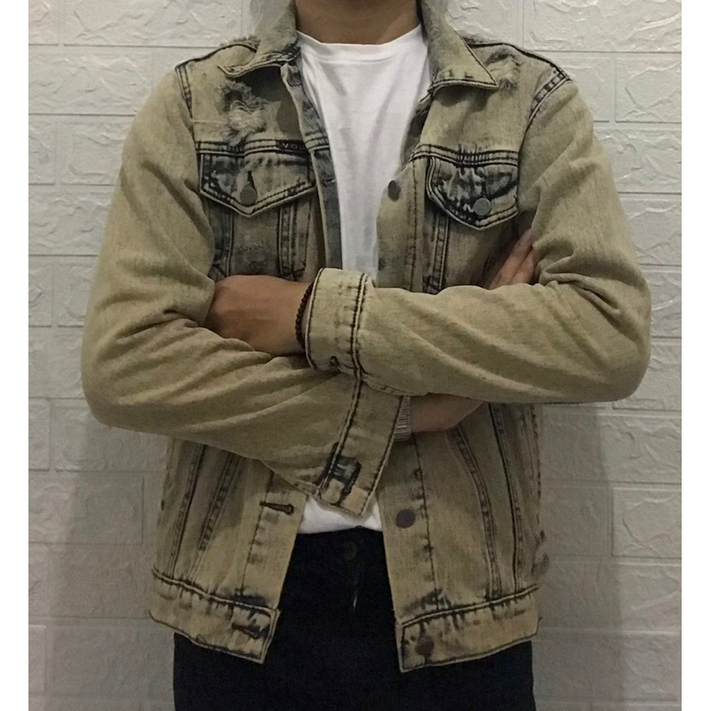 Jaket Denim Ripped Eldove