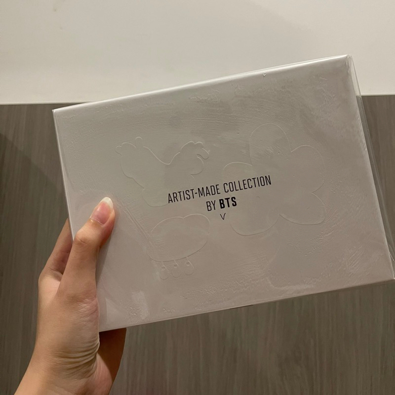 READY - taehyung v bts brooch set flowers flower buddies cloud drops faces artist made collection by