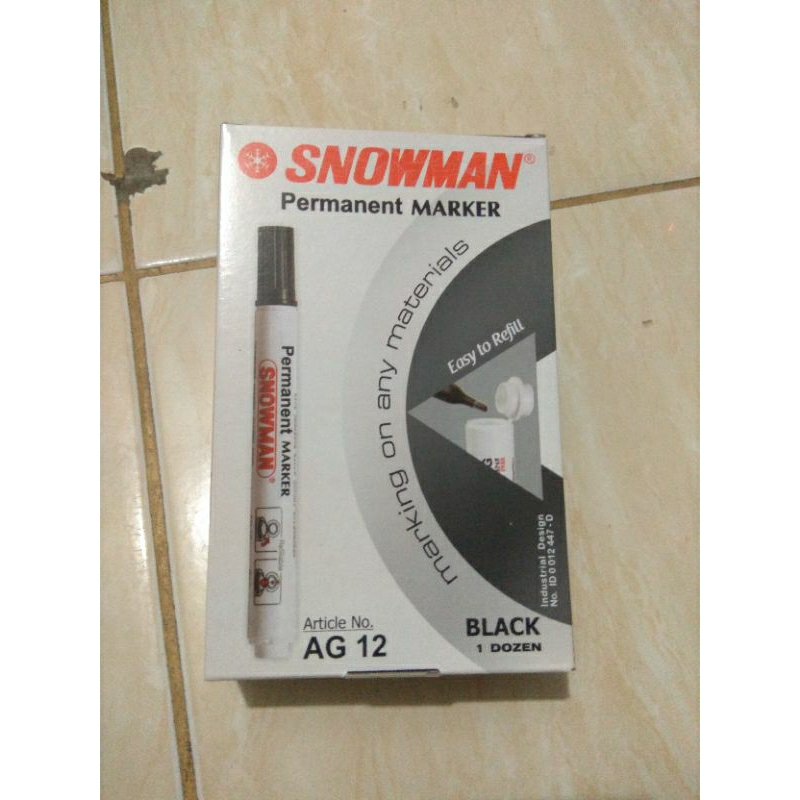 

spidol snowman permanen marker