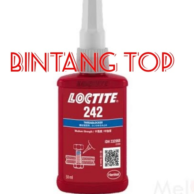 LOCTITE 242 50ML LEM MATERIAL BAUT - LOCTITE THREADLOCKER 242 50 ML