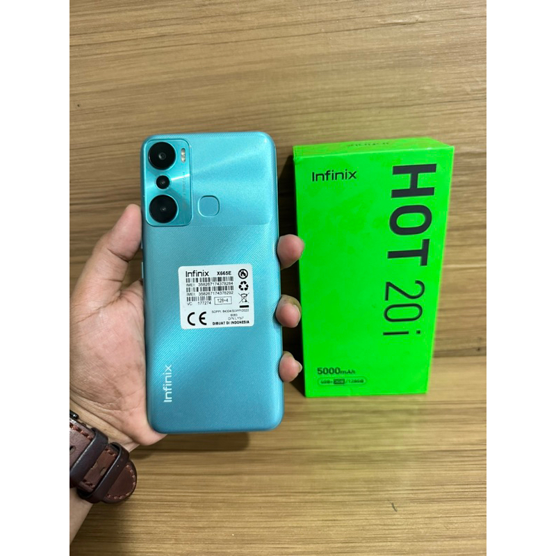 jual infinix hot 20i 4/128 second like new mulus istimewa siap pakai