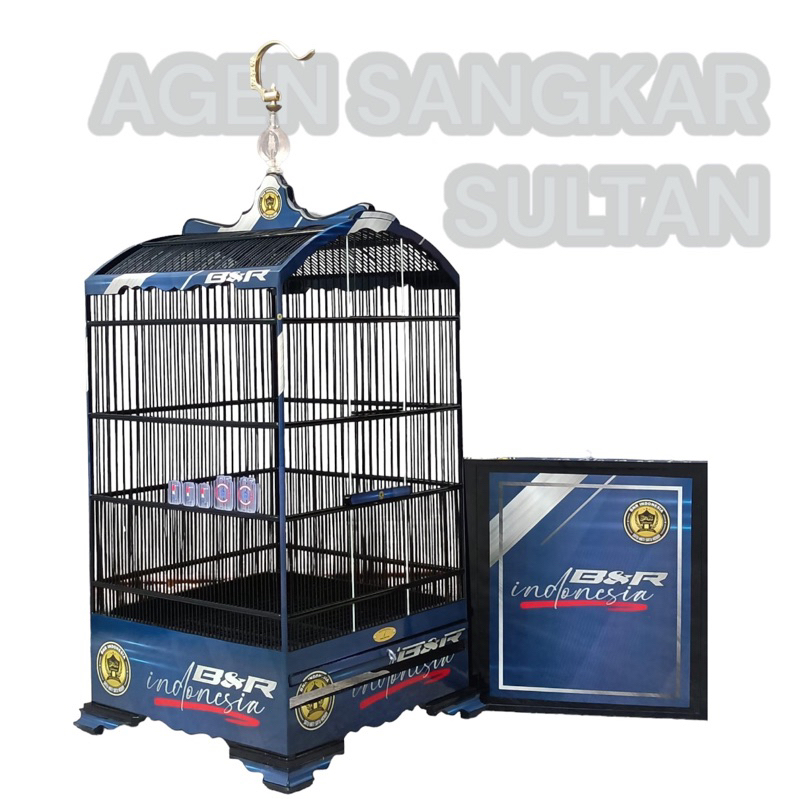 SANGKAR KANDANG KOHSAN KOSAN BnR DECAL INDONESIA BIRU