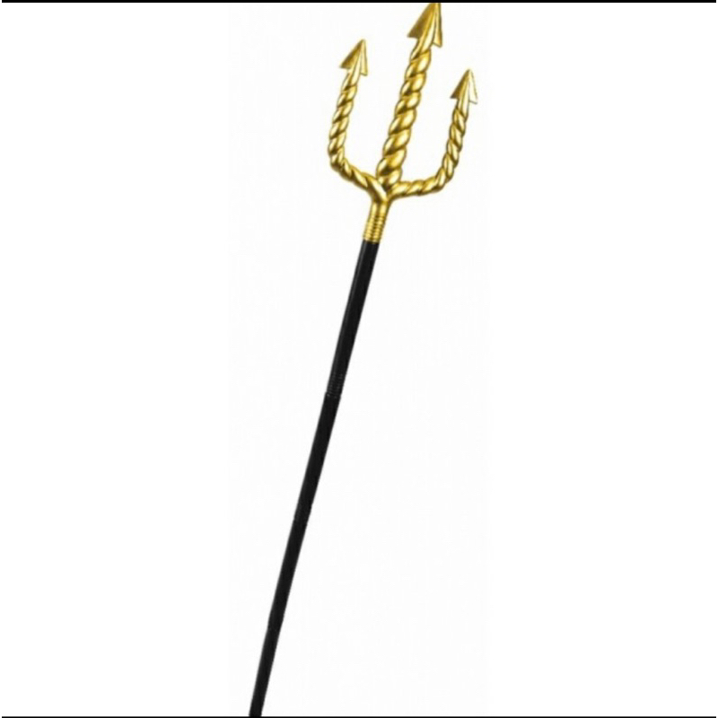 neptune pitchfork poisedon trident shiva trisul gold costume props | trisula mainan