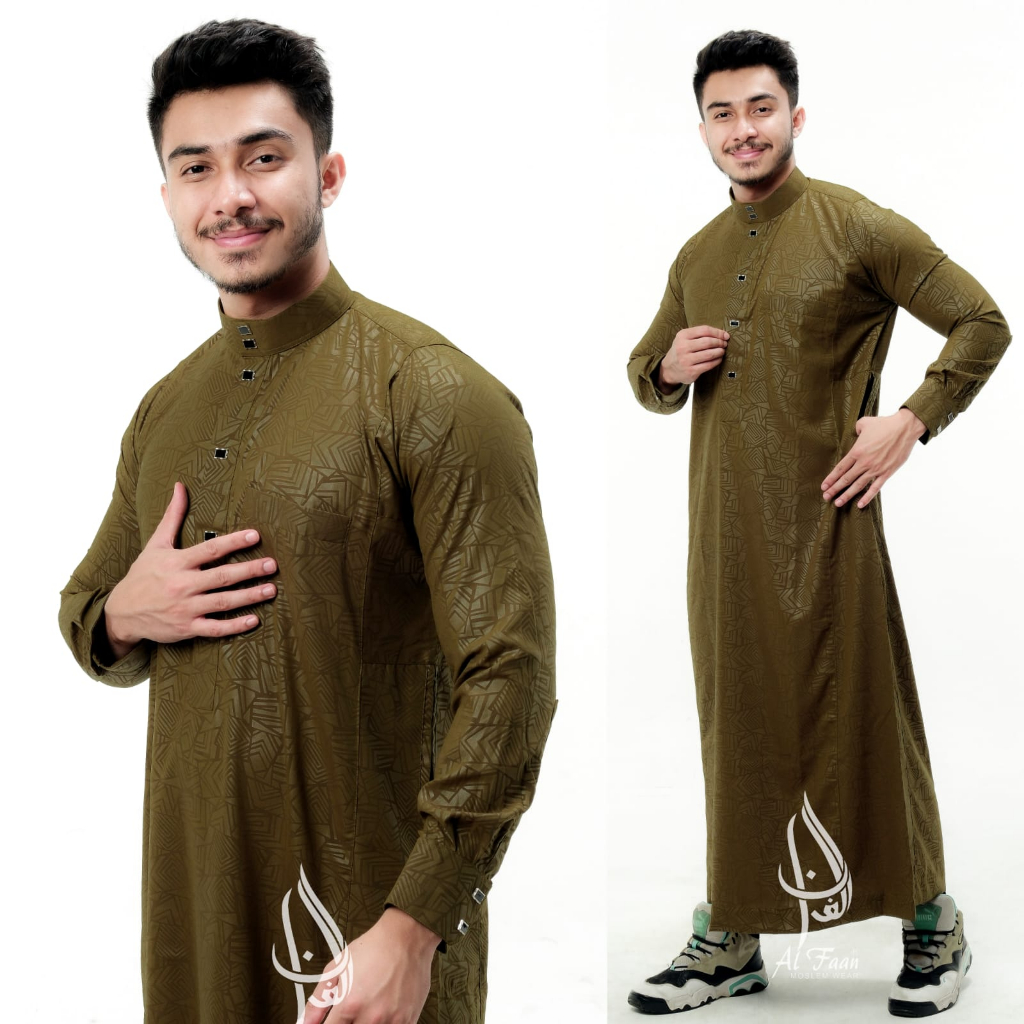 Hot Product Gamis Jubah Pria Dewasa Jubah Mewah Jubah Pria Muslim Embos Jubah Alfaan Exclusive