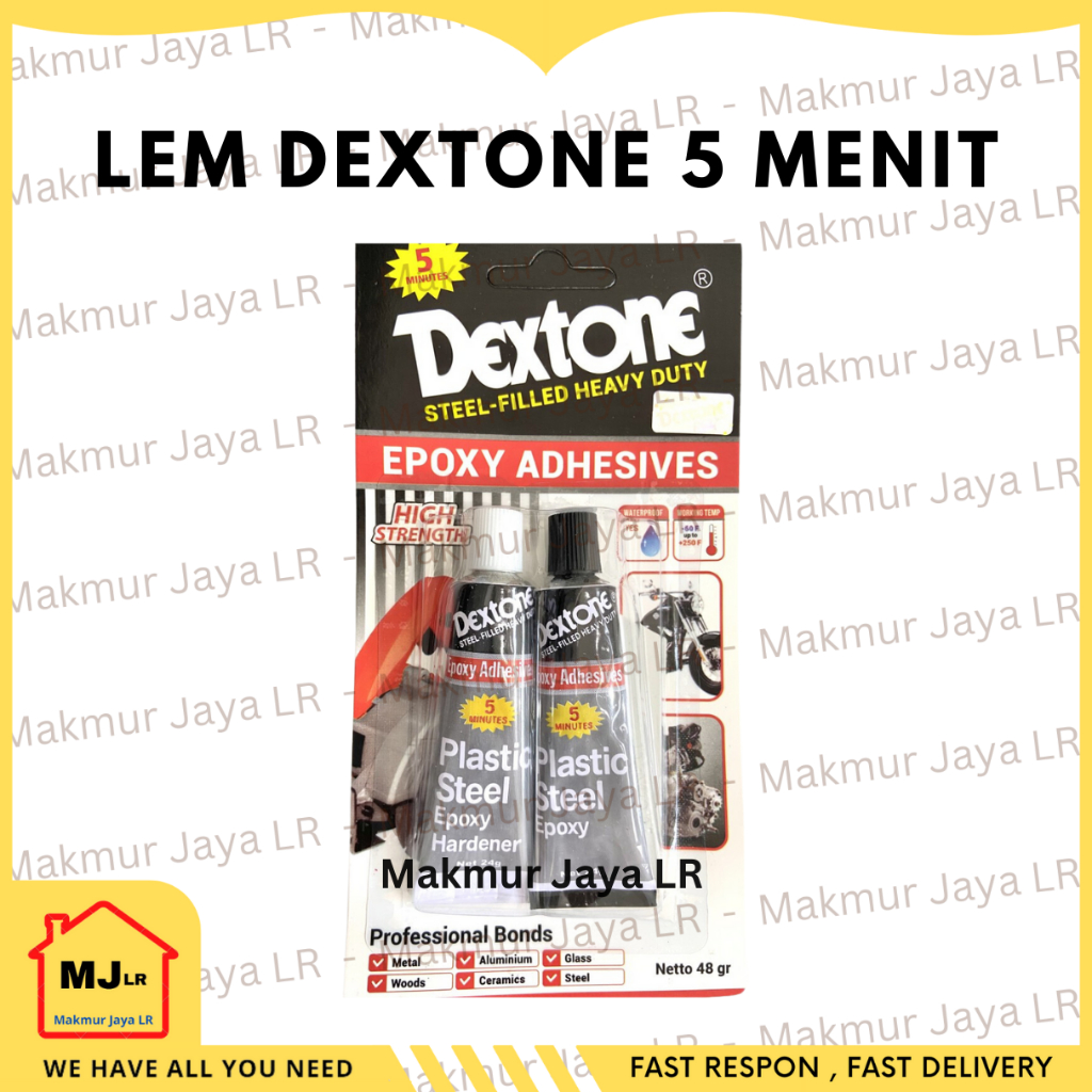 Lem Besi DEXTONE Epoxy Adhesives 48 gram Lem Serbaguna Dextone 5 Menit - Besar 48gr