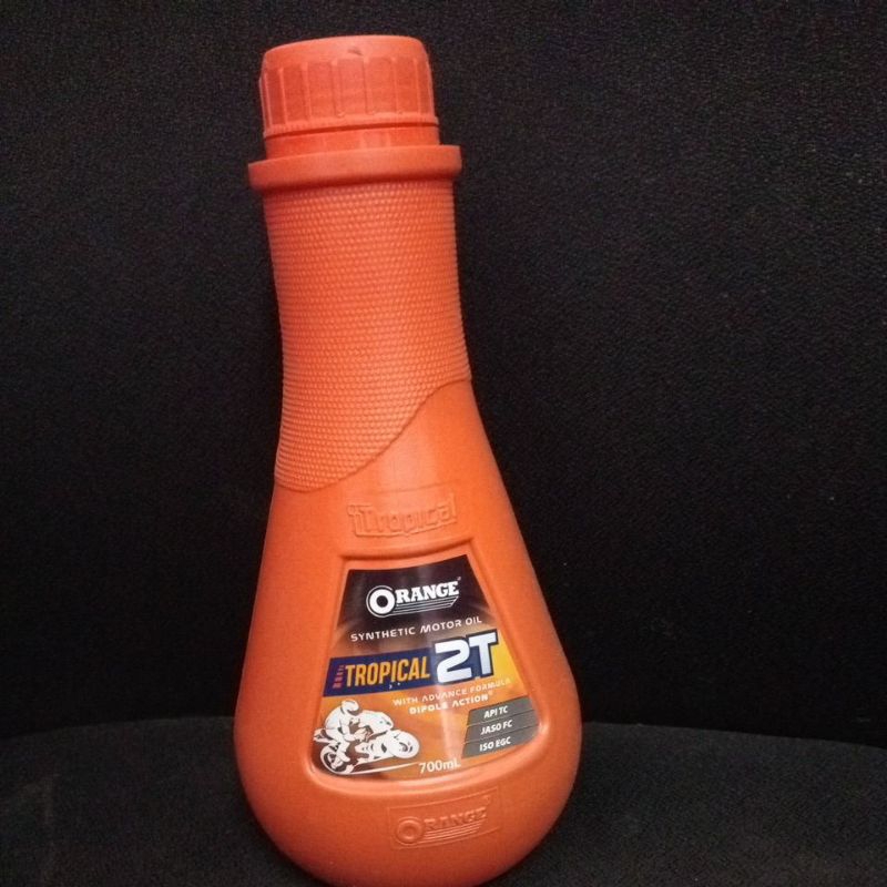 ORANGE Oli Samping Motor 2t tropical 2 Tak 2tak QRANGE 700ml Botol Oren Racing Wangi 700 ml 0.7L 0.7