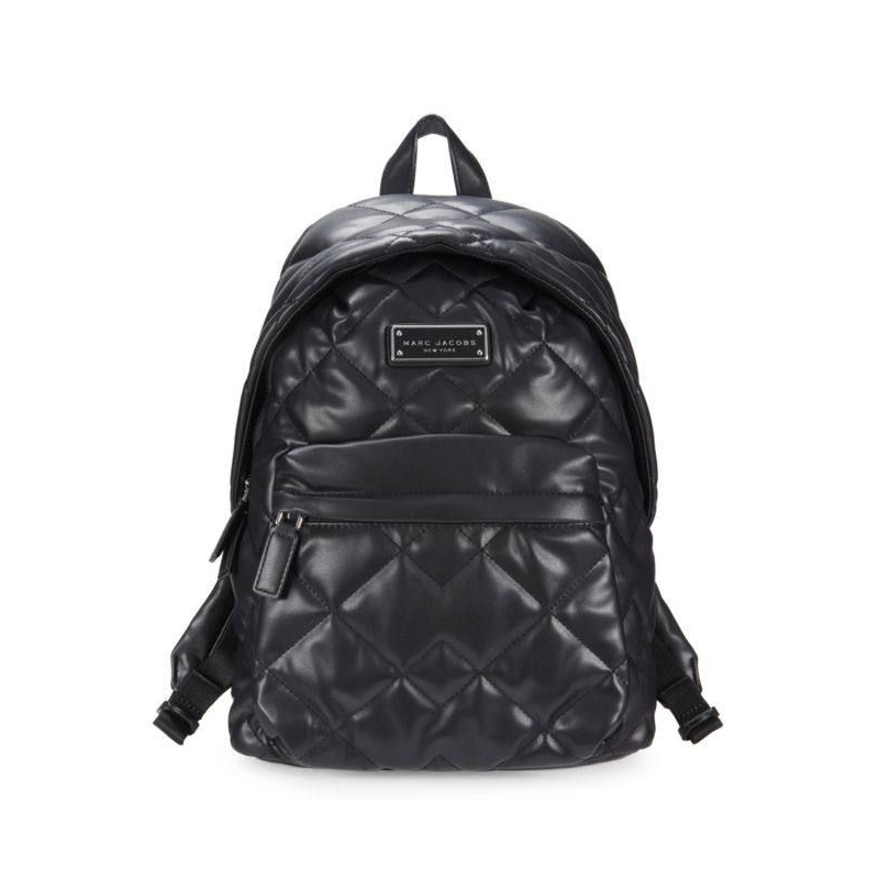 Marc Jacobs Large Backpack Leather Quilted Black