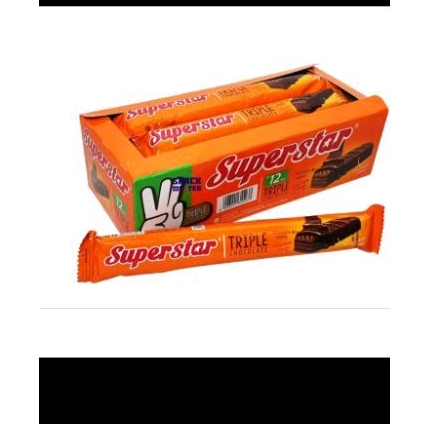

superstar wafer tripel coklat 192gr x12pcs