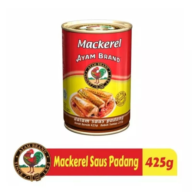 

Mackerel Saus Padang 425 G Ayam Brand
