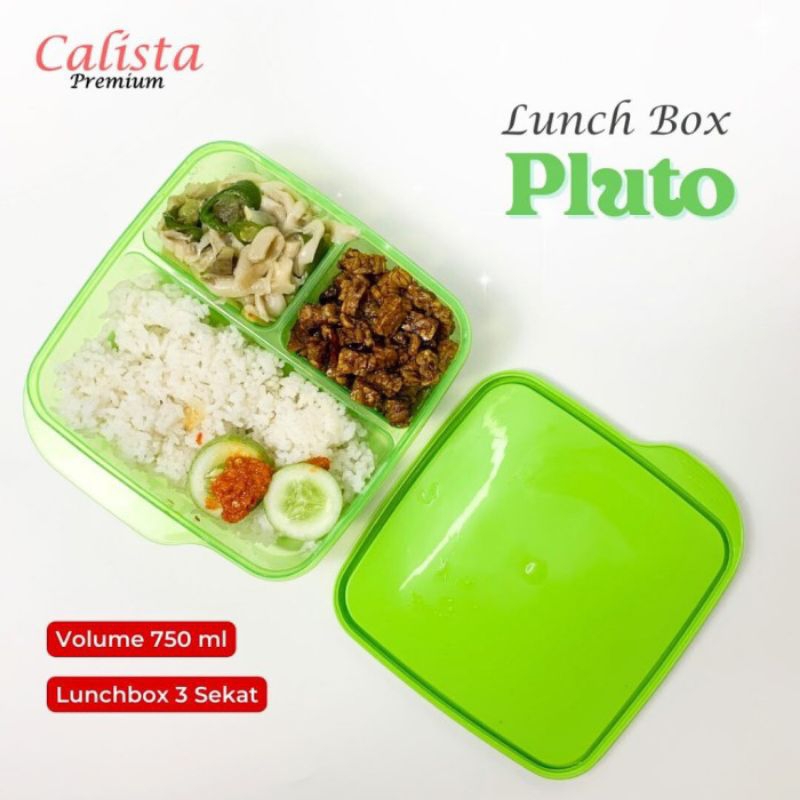 Kotak Makan Lunch Box Ompreng Tepak Wadah Bekal Makan Makanan Sekat 3 Sekat Anak Sekolah Hadiah Ulta