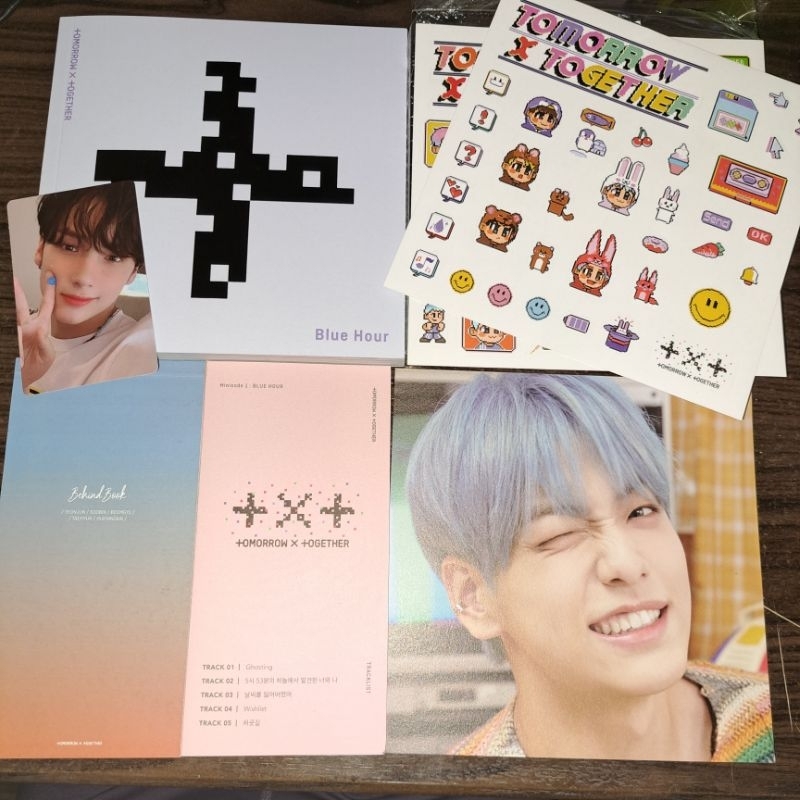 [UNSEALED] TXT - Minisode 1: Blue Hour R ver. album + Hueningkai PC + Soobin Postcard