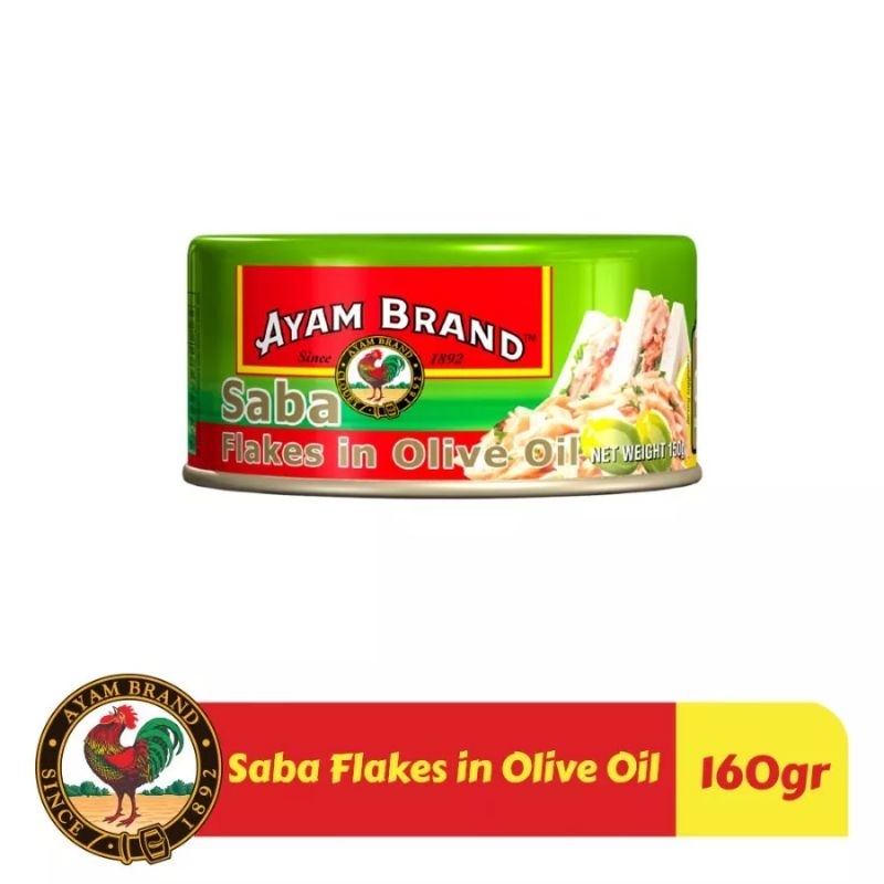 

Saba Flakes In Olive Oil 160 G - Ayam Brand