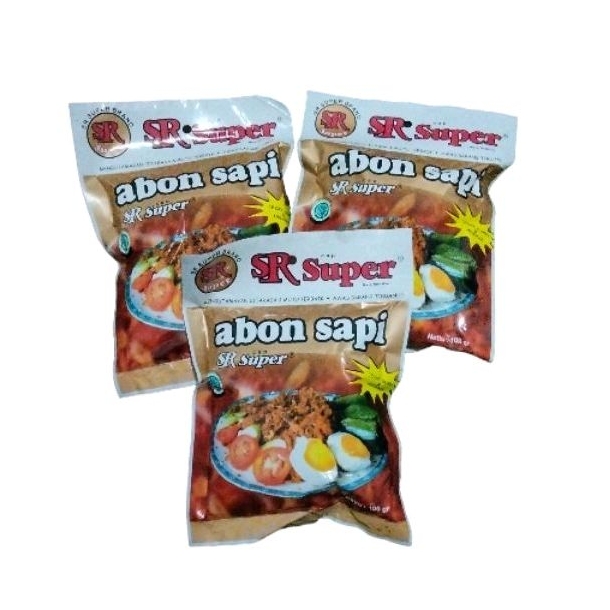 

Abon Sapi Cap SR Super kemasan 100 gr